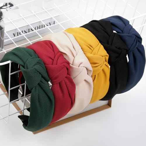 TERSE Christmas Headbands for Women Girls, Fashion Knotted Head Bands for Women's Hair