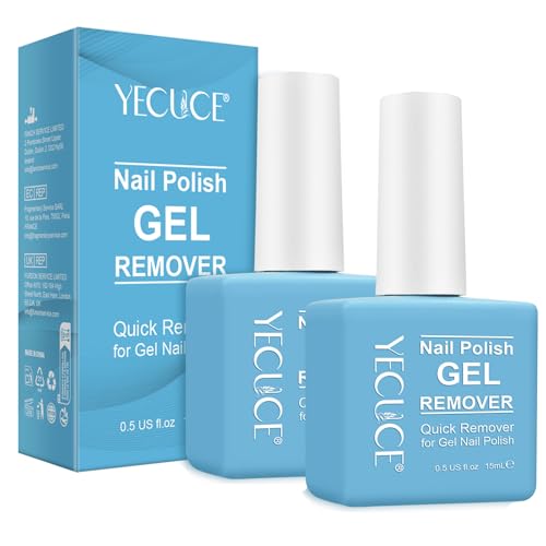 NIFEISHI Gel Nail Polish Remover 2-Pack - Quick & Easy Burst Formula, 15ml