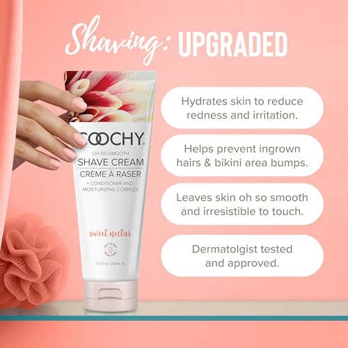 Coochy Shave Cream - Moisturizing Gentle Intimate Lotion - Sweet Nectar, 12.5 Fl Oz - Variation of THIS listing