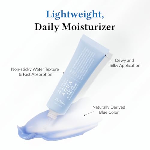 Dr.Althea Aqua Marine Watery Cream | Daily Face Moisturizer for All Skin Types | Deep Hydration Face Cream with Hyaluronic Acid | Vegan Korean Skincare, 1.69 Fl Oz (Pack of 2)