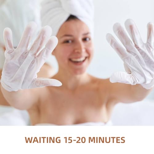 Goat Milk Hydrating Hand Mask Gloves for Dry Cracked Hands - 3 Pack