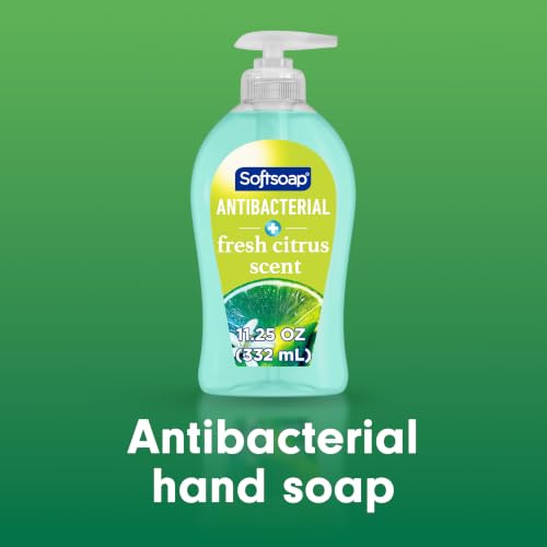 Softsoap Antibacterial Liquid Hand Soap - Fresh Citrus Scent, 11.25 fl oz, Pack of 6