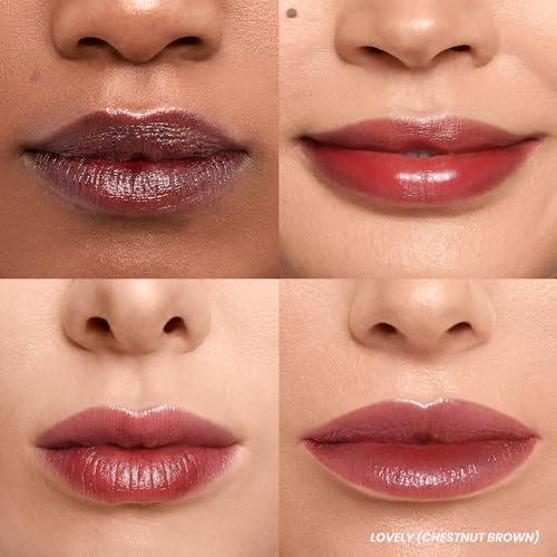 Wonderskin Lip Stain Peel Off Masque (Lovely), with Lip Scrub and Clear Lip Gloss