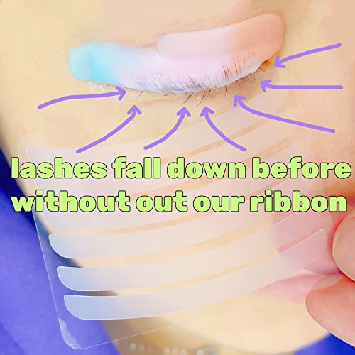 Silicone Lash Lift Ribbons 12 Pairs - Reusable Eyelash Perm Tape