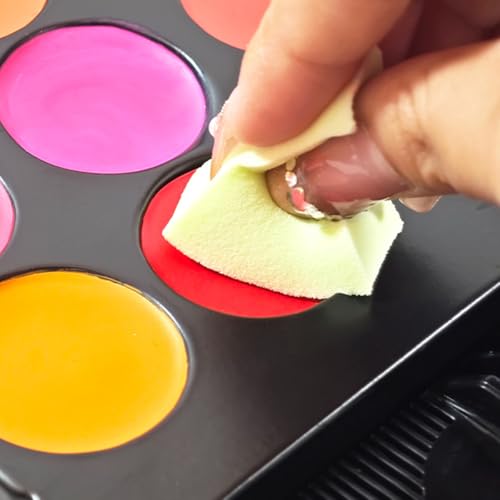 UV Blacklight Face Paint Set - 15 Neon Colors Water-Activated