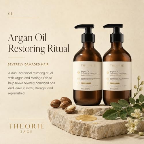 Theorie Argan Oil Shampoo & Conditioner Set 800mL