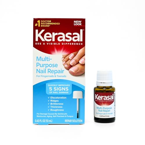 Kerasal Multi-Purpose Nail Repair 0.43oz - Restores Damaged Nails, Brush Applicator, Pack of 1