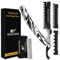 Beauticone Hair Cutting Razor with Replaceable Blades & 3 Combs