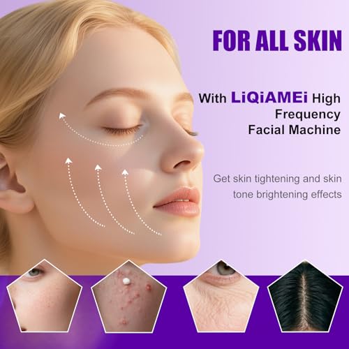 Wireless High Frequency Facial Wand with 4 Electrodes & Xenon Gas