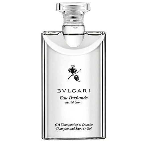 BVLGARI Au The Blanc (White Tea) Shampoo and Shower Gel Travel Size, 2.5 Ounce Bottles - Set of 3