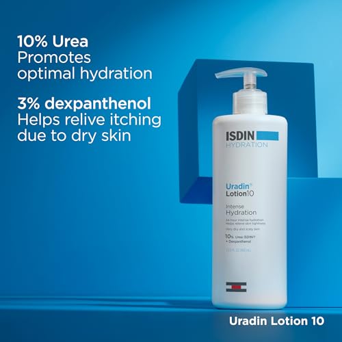 ISDIN Uradin 10% Urea Moisturizing Body Lotion 400ml – Fast-Absorbing for Dry & Very Dry Skin