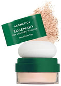 AROMATICA Rosemary Dry Shampoo Powder — Travel Size 10g/0.3oz for Dark Hair