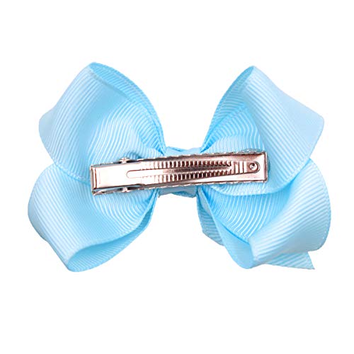 40 Pcs 3-Inch Grosgrain Hair Bows for Girls with Clips