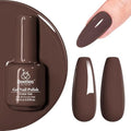 Beetles Brown Gel Nail Polish - Dark Gray Brown Creme Variation 15ML