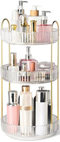 360° Rotating Makeup Organizer - 3 Tier Vanity Storage