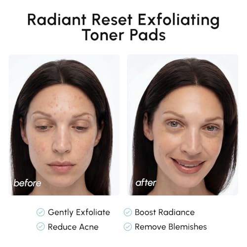 MAREE Glycolic Acid Resurfacing Pads - Toner Pads for Face Cleansing - Exfoliating Pads with Tea Tree Oil, Salicylic Acid & Vitamins E, B3, B5 - Facial Peel for Pore Resurfacing & Radiance - 50 Count