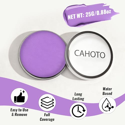 Purple Face & Body Paint - Water Based Vegan Makeup, 0.88oz