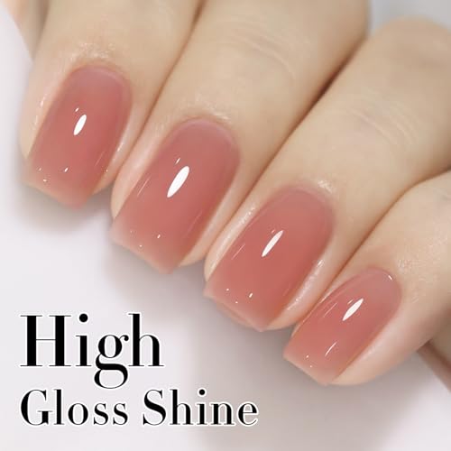 15ML Jelly Gel Polish - Translucent Baby Nude Pink for Nail Art