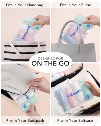 TSA Leak Proof Travel Bottles 3.4oz 4-Pack