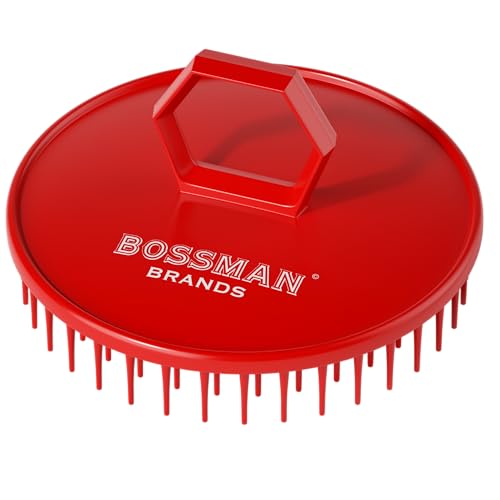 Bossman 3-Inch Scalp Massager & Shampoo Brush for Hair and Beard