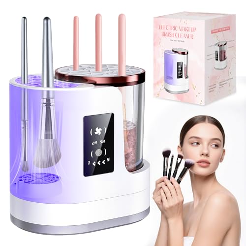 Electric Makeup Brush Cleaner with Auto Drying
