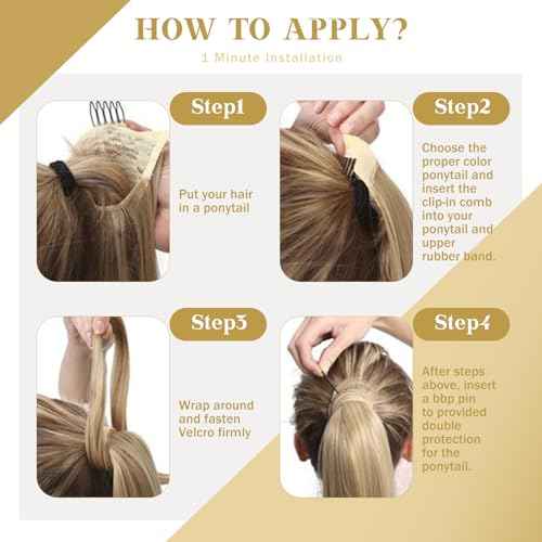 Ve Sunny Brown Clip in Hair Extensions Ponytail Wrap Around Silky Straight 16inch Remy Human Hair Ponytail Extensions Solid Dark Brown Hair Extensions Pony Tail 80g