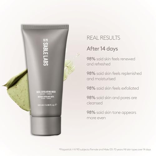 S'ABLE Labs - Qasil Exfoliating Mask | Nourish, Protect, Exfoliate, Moisturize | AHA/BHA + Turmeric | Melanin-Inclusive Skincare (100 mL | 3.38 fl oz)