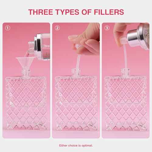 Glass Perfume Bottles Empty Refillable, 100ml /3.4oz Atomizer Sprayer for Perfume, Cologne Bottles Empty with Perfume Dispenser