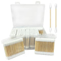 1000 Bamboo Cotton Swabs - Biodegradable Dual Tip for Makeup & Cleaning