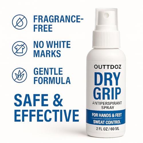 Extra Strength Antiperspirant Spray for Sweaty Hands & Feet - 15% Aluminum Chloride, Fragrance-Free