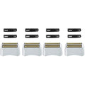 4 Pack Pro Shaver Replacement Foil and Cutters compatible with andis 17150(TS-1) shaver ProFoil Lithium replacement, Golden