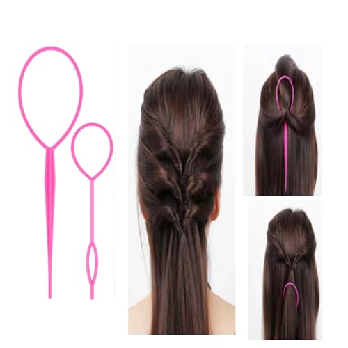 5-Piece Pink Hair Comb Set for Kids - Smoothing & Teasing Brushes