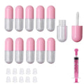 10 Pcs 2 ml Empty Lip Gloss Tubes Containers, Lip Balm Bottle with 5 ml Refillable Squeeze Tube