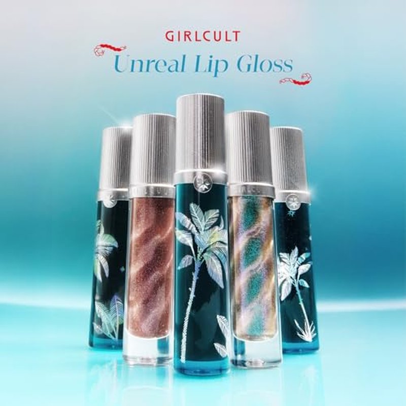 GIRLCULT Shimmer Lip Gloss - Mirror Shine Glitter Topper for Radiant Lips