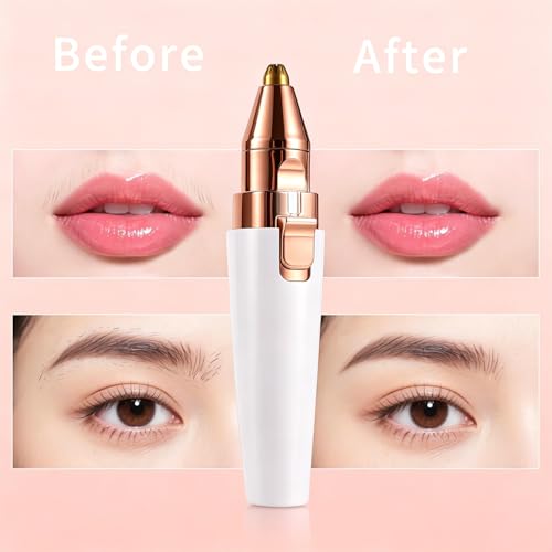 2-in-1 Electric Facial Hair Remover & Eyebrow Trimmer for Women