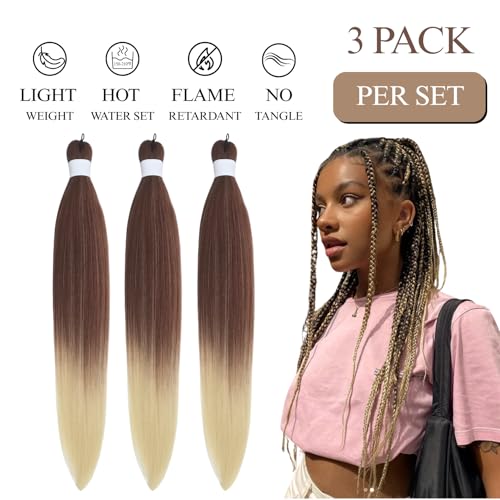 Leticia 30/613 Pre-Stretched Synthetic Yaki Braiding Hair - 26 Inch