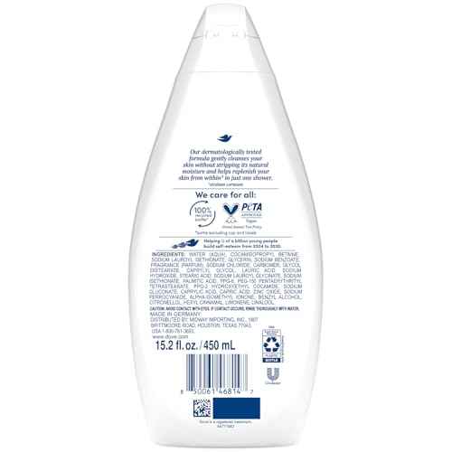 Dove Body Wash, Silky Velvet 2-Pack ? Luxurious Moisturizing Cleanser for Smooth, Soft Skin, 15.22 Oz Ea