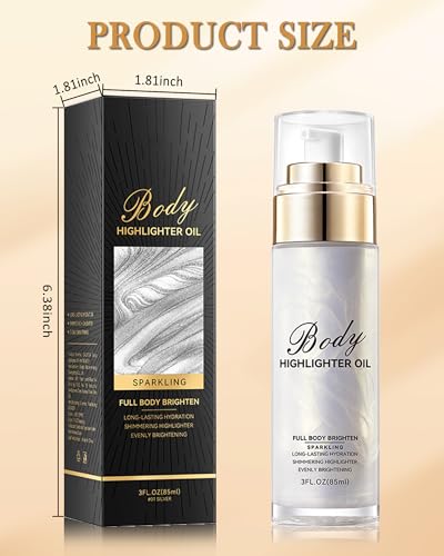 Body Shimmer Glow Oil - Waterproof Luminizer Highlighter