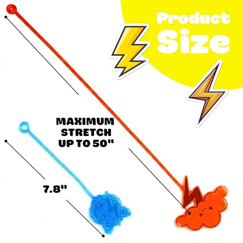 Lightning Stick Hands Party Favors - 48 Piece Set with Tattoos