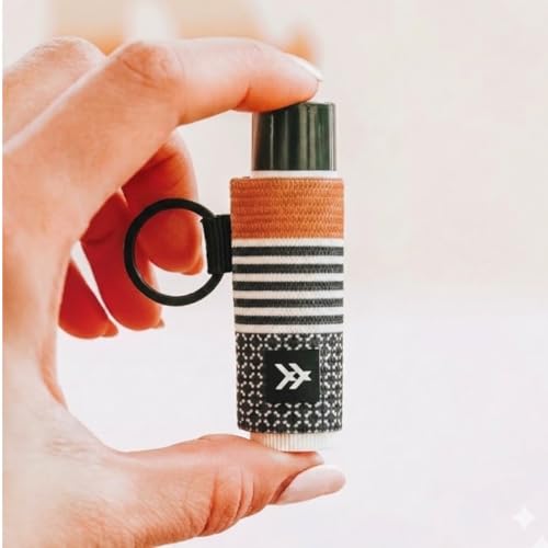 Thread Wallets Elastic Chapstick & Lip Gloss Holder Keychain