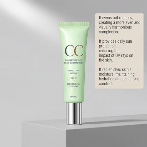CC Red Correction Cream with CICA & SPF - Redness Corrector