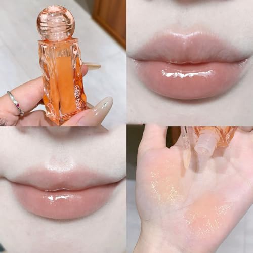 3-Piece Hydrating Lip Oil Gloss Set - Long-Lasting Moisturizing Lip Care