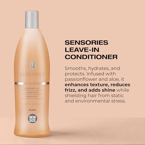 RUSK Sensories Passionflower & Aloe Leave-In Conditioner 35oz - Anti-Frizz, Moisture & Shine