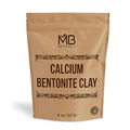 MB Herbals Calcium Bentonite Clay Powder 8 oz | 227G / 0.5 LB | Bentonite Clay | Fragrance Free | Detox Clay | Soap Making | Suitable for Oily Skin