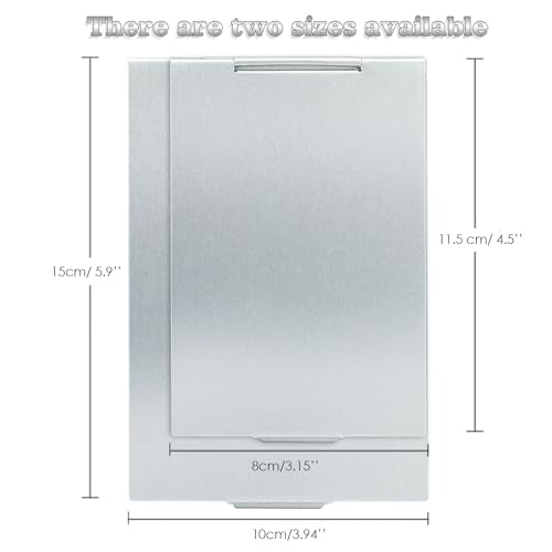 G2PLUS 4.5x3 Inch Portable Folding Vanity Mirror - Slim Travel Makeup & Grooming Mirror