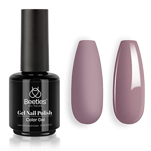 Beetles Gel Nail Polish, 1Pcs 15ml Angelina Purple Gel Polish Soak Off Nail Art Polish UV LED Nail Lamp Manicure Salon DIY Nail Design at Home