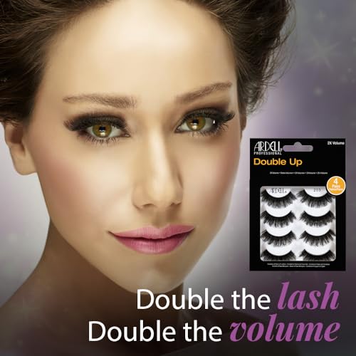 Ardell False Eyelashes 4 Pack Double Up 203, x 2 packs (4 pairs per pack)