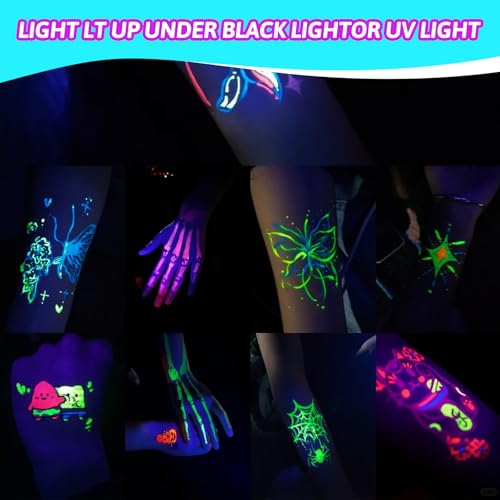 Neon Face & Body Paint - Glow Under UV Black Light