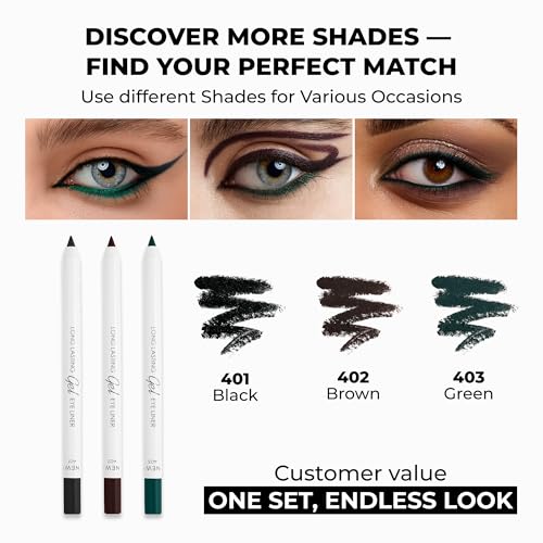 Lamel Gel Eyeliner Set of 3 – Waterproof Pencils