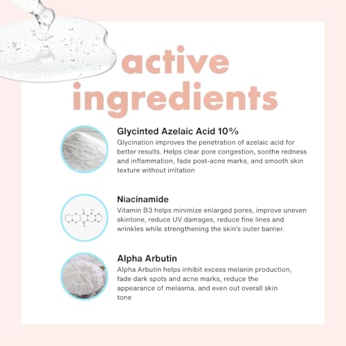 Saranghae Azalume 10 Clarifying Serum ? Azelaic Acid, Niacinamide & Alpha Arbutin ? Face Serum for Blemish-Prone Skin, Dark Spots ? Brightening & Pore Minimizing Skincare ? 1oz